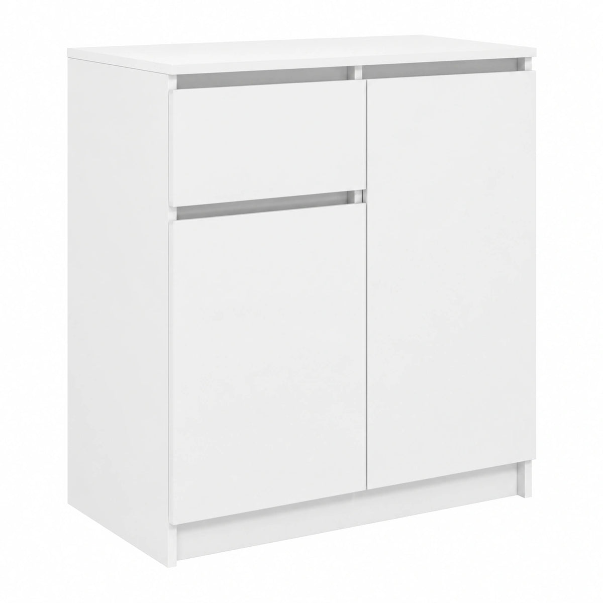 Buffet de Madera Blanca con Cajón 71x35x84 cm para Pasillo