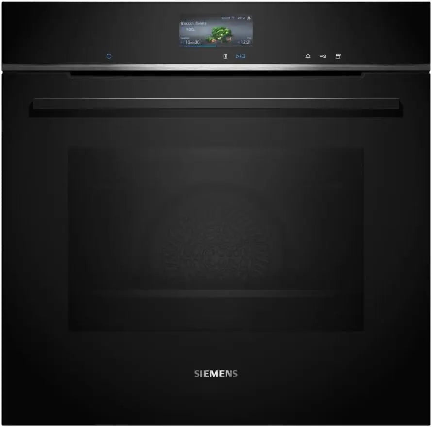 Siemens HS736G3B1 iQ700 A+ Einbaudampfbackofen, 60 cm breit, 71 L, 21 Heizarten, TFT Touchdisplay, Kindersicherung, Home Connect, Bratenthermometer