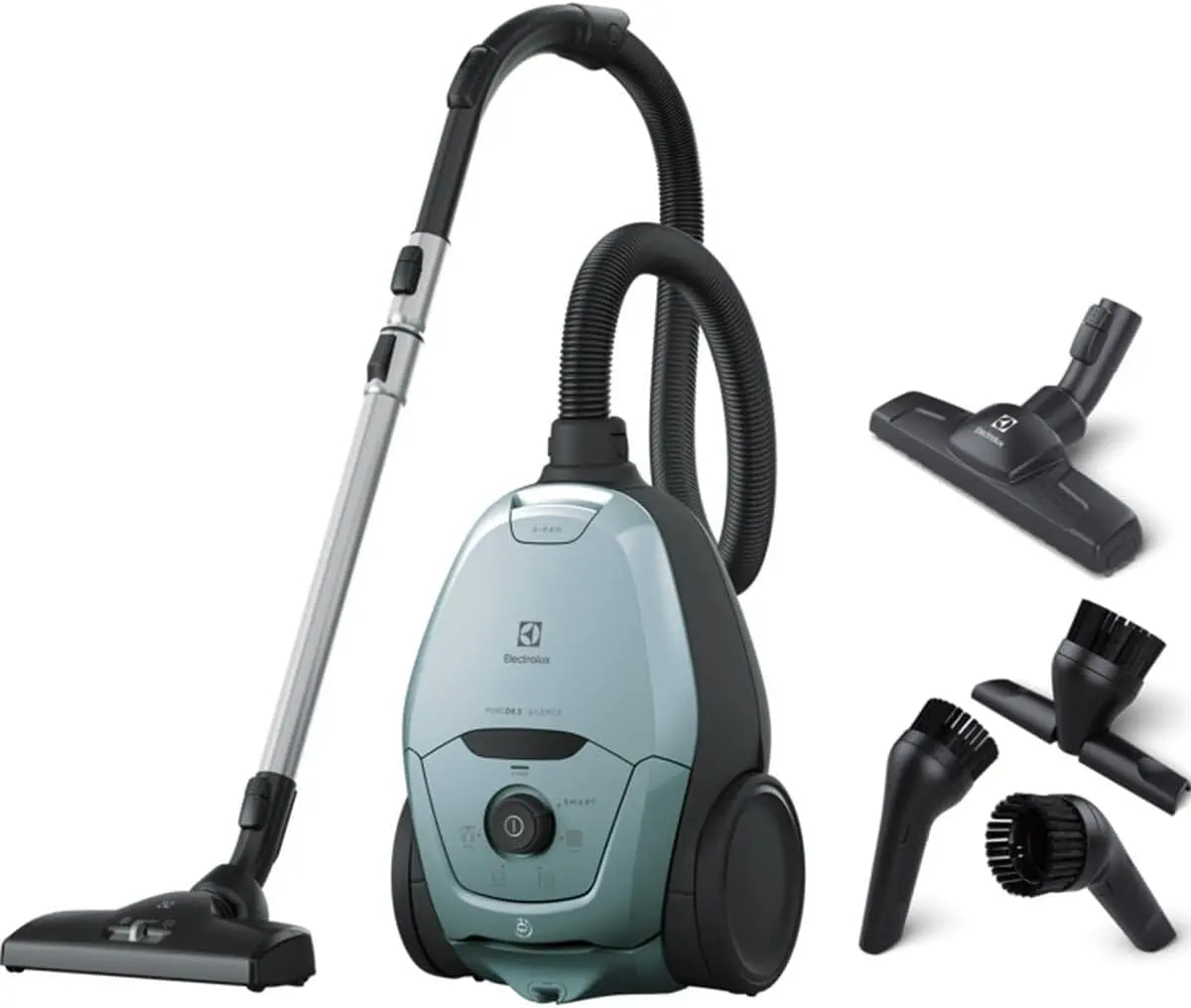 Electrolux Pure D8, Aspirador de Trineo con Bolsa, Ultra silencioso, 57dB, Potencia automática Inteligente, Mango ergonómico, Ligero, PD82-4MB