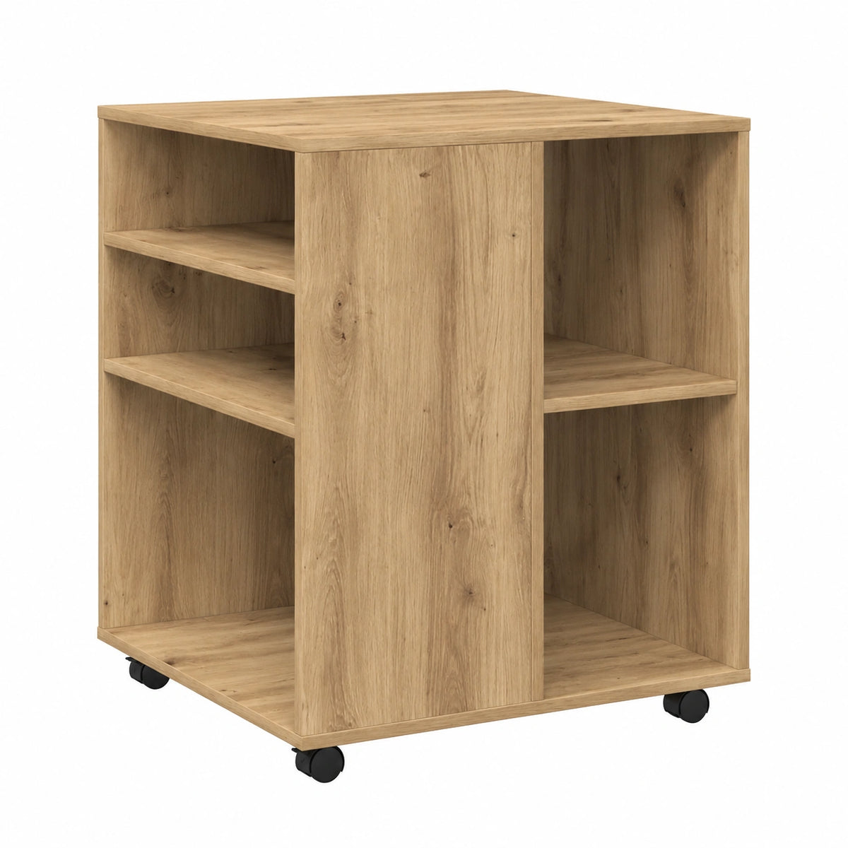 Armario Móvil de Madera de Roble 60x53x72cm para Oficina