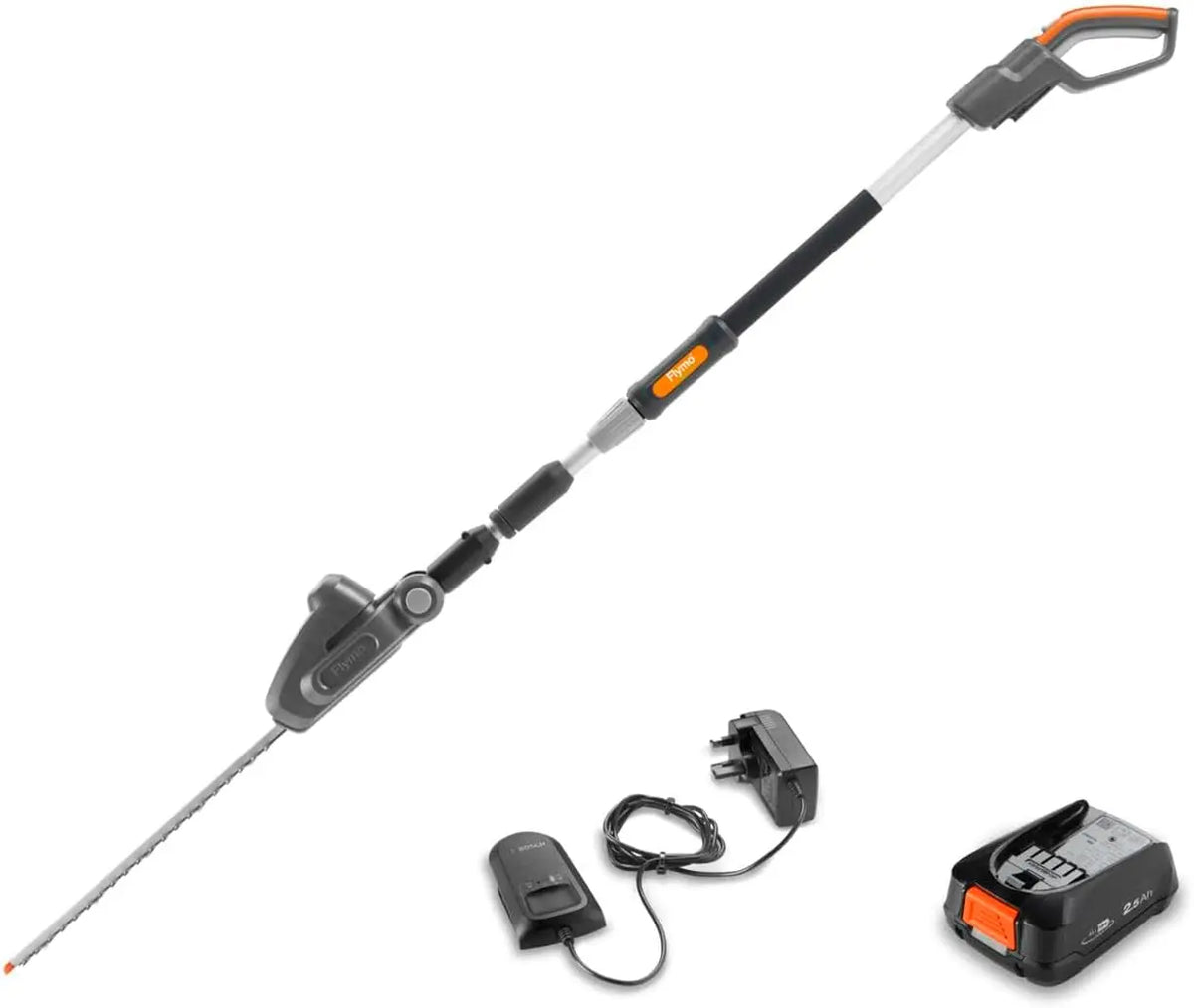 Flymo UltraCut Reach 420 18 V Cortasetos telescópicos inalámbricos con Potencia de 18 V para Todas Las baterías, Cabeza 90 Grados, Potencia