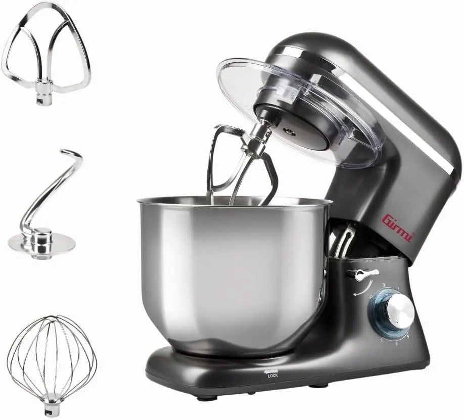 Girmi IM46 Batidora amasadora 1400 W, bol inox 8 L, gris antracita