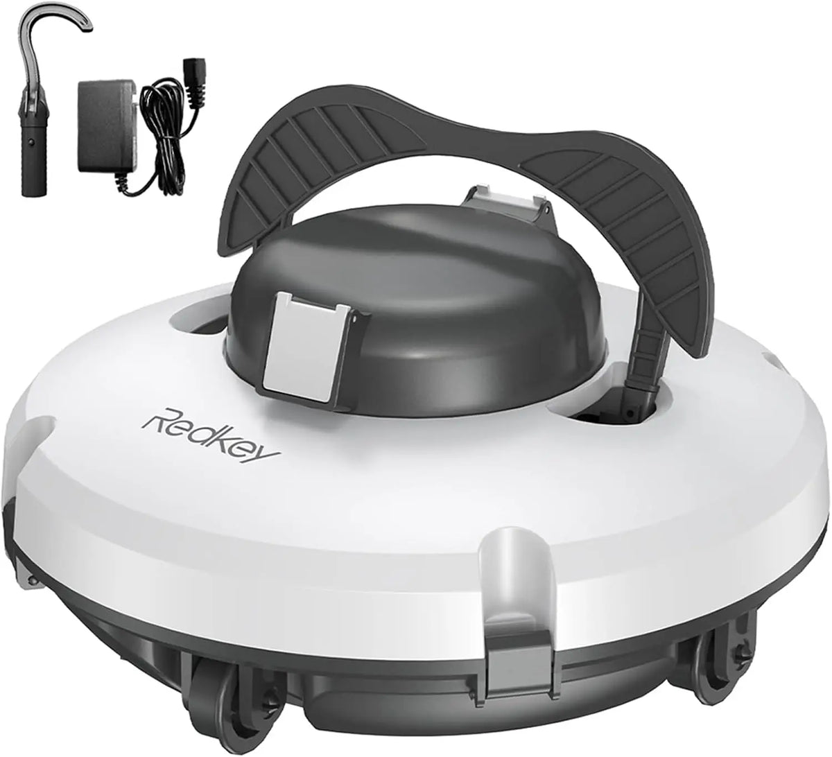 Redkey Upgrade S100 Robot Limpiafondos Piscina Sin Cable, 200 Minutos de Autonomía, Sube Pendientes de 18°, Motor Doble, Parada Automática