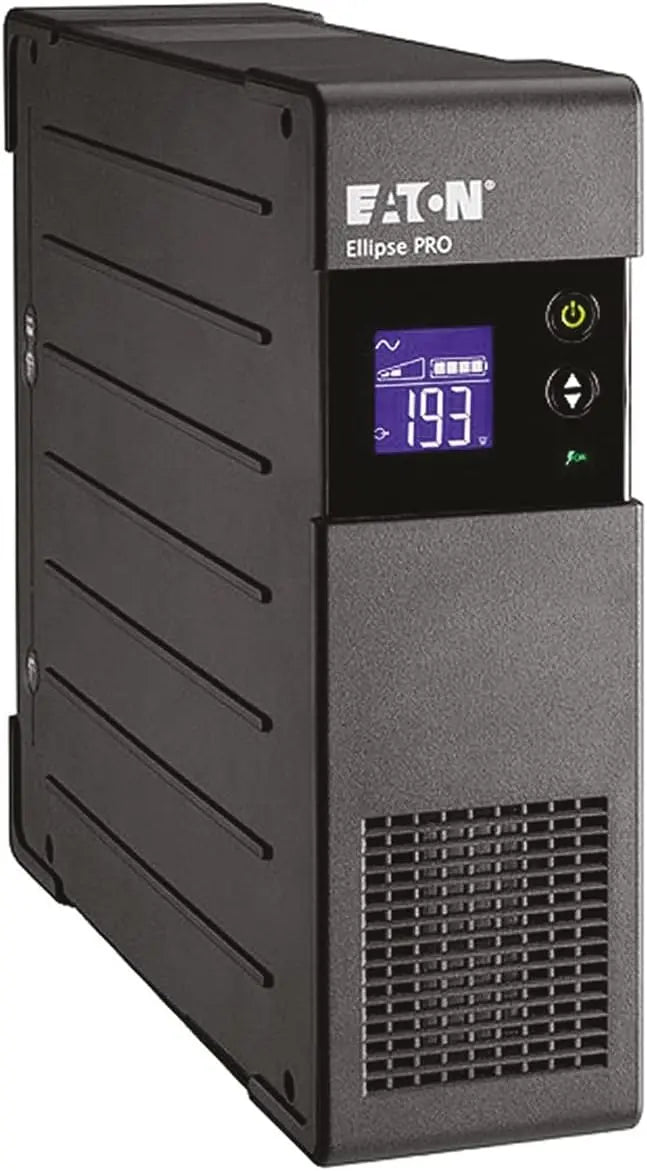 Eaton Ellipse Pro, SAI Line‐Interactive 1200 VA 750 W, ELP1200DIN, 4× Schuko + 4× Solo protección, LCD, USB, AVR, Negro (B00CTFTGZO)