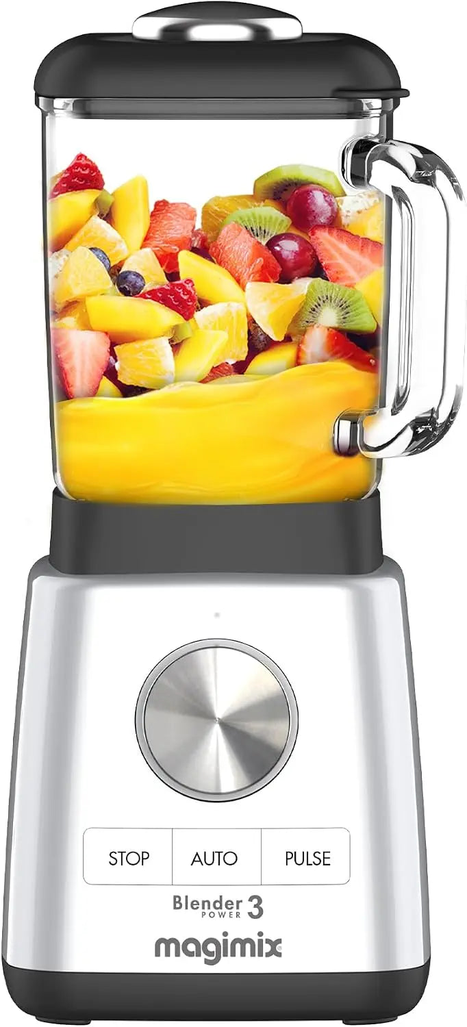 magimix Power 3, Batidora (1, 2 L, 1000 W, cromada)