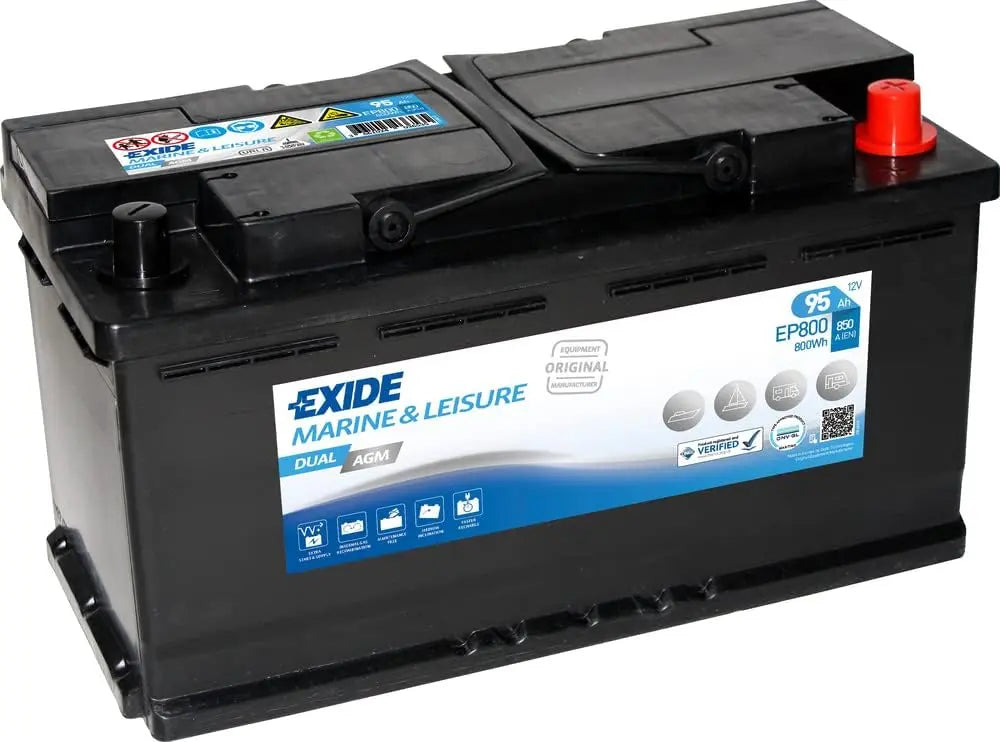 BATERÍA 12V/95AH, 850 CCA, DUAL AGM EP800