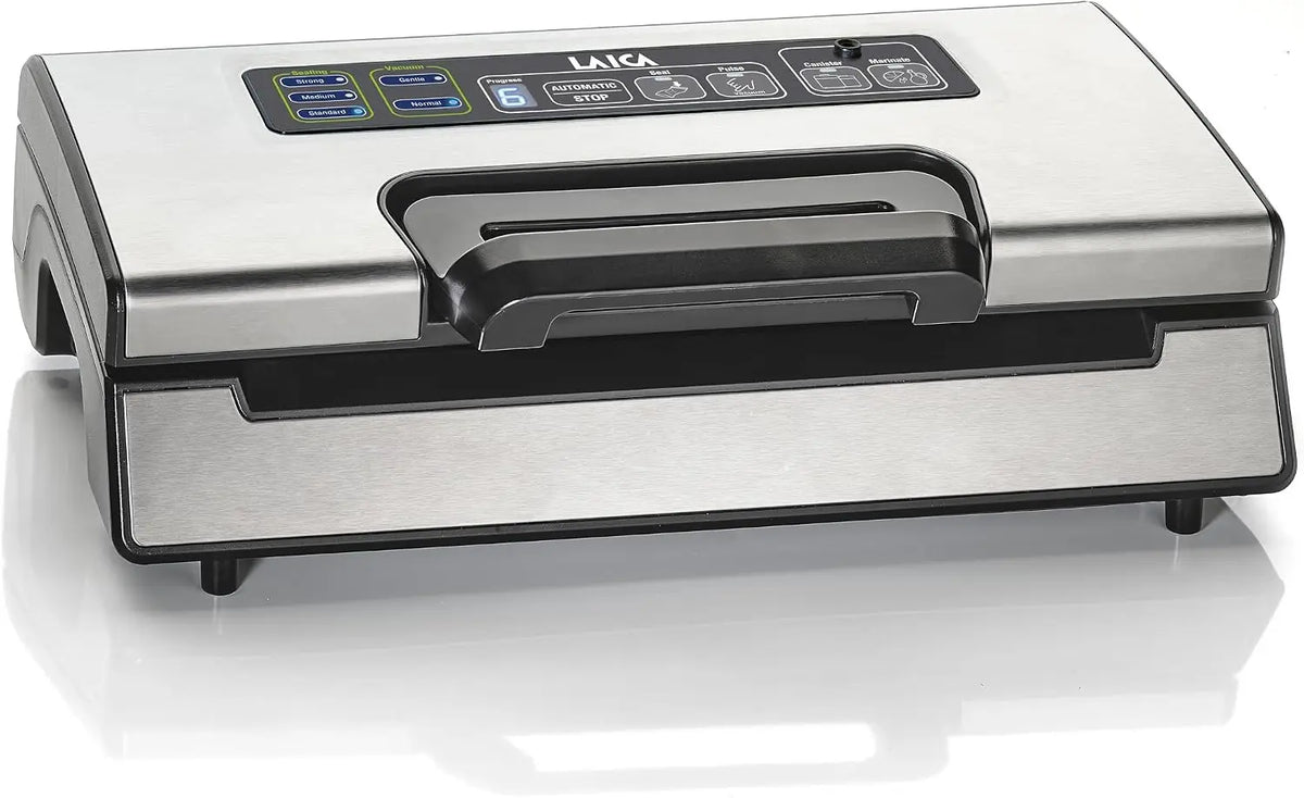 LAICA VT3220 Máquina de vacío profesional, apta para todos los alimentos, función de marinado rápido, incluye 2 rollos de vacío
