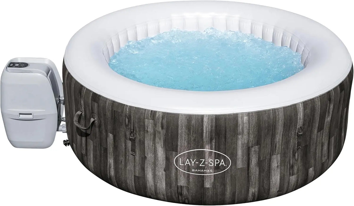 Bestway, SPA Hinchable Lay-Z-SPA Bahamas para 2-4 Personas Redondo 180 x 66 cm