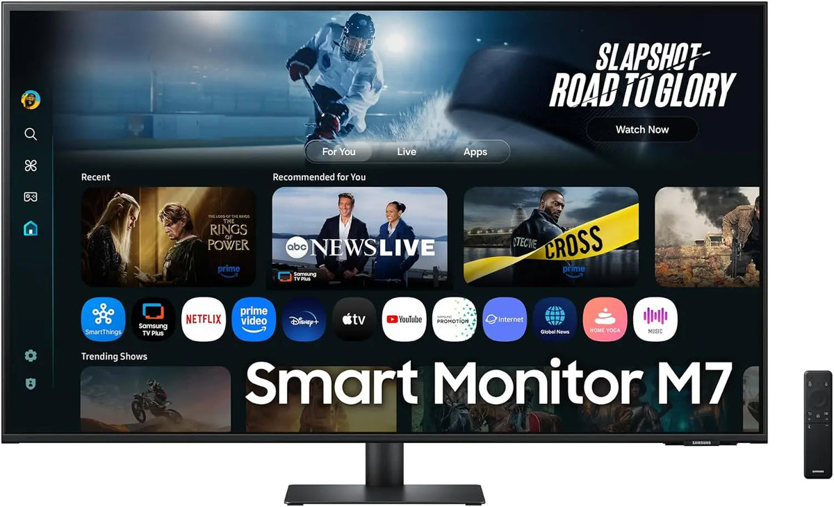 Samsung 43' inteligente monitor (M70F) 4K UHD 60Hz 4ms Vision AI, 109, 2 cm (43'), 3840 x 2160 Pixel, 4K ultra alta definición, LCD, 4 ms, negro