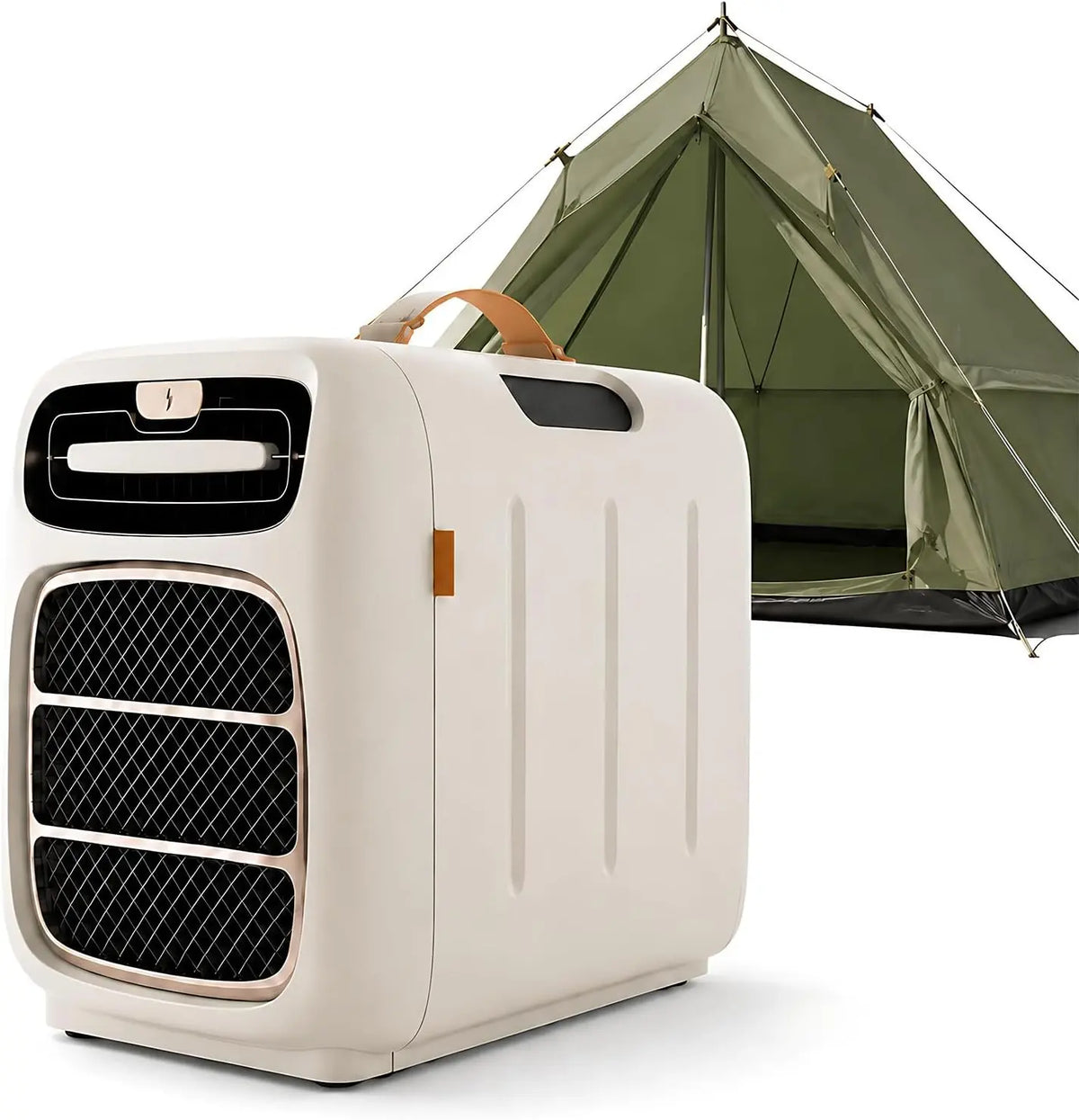 Genérico Aire Acondicionado Portátil 4800 BTU 4 en 1 bajo Consumo 40dB silencioso Temporizador 12H Cobertura 15 m2 para Camping Caravana
