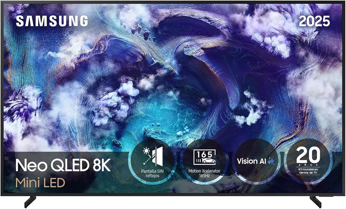 Samsung TV 65 Pulgadas Neo QLED QN900F 8K Mini LED inteligente TV con Vision AI, Pantalla sin Reflejos con Glare Free y Motion Xcelerator 165Hz
