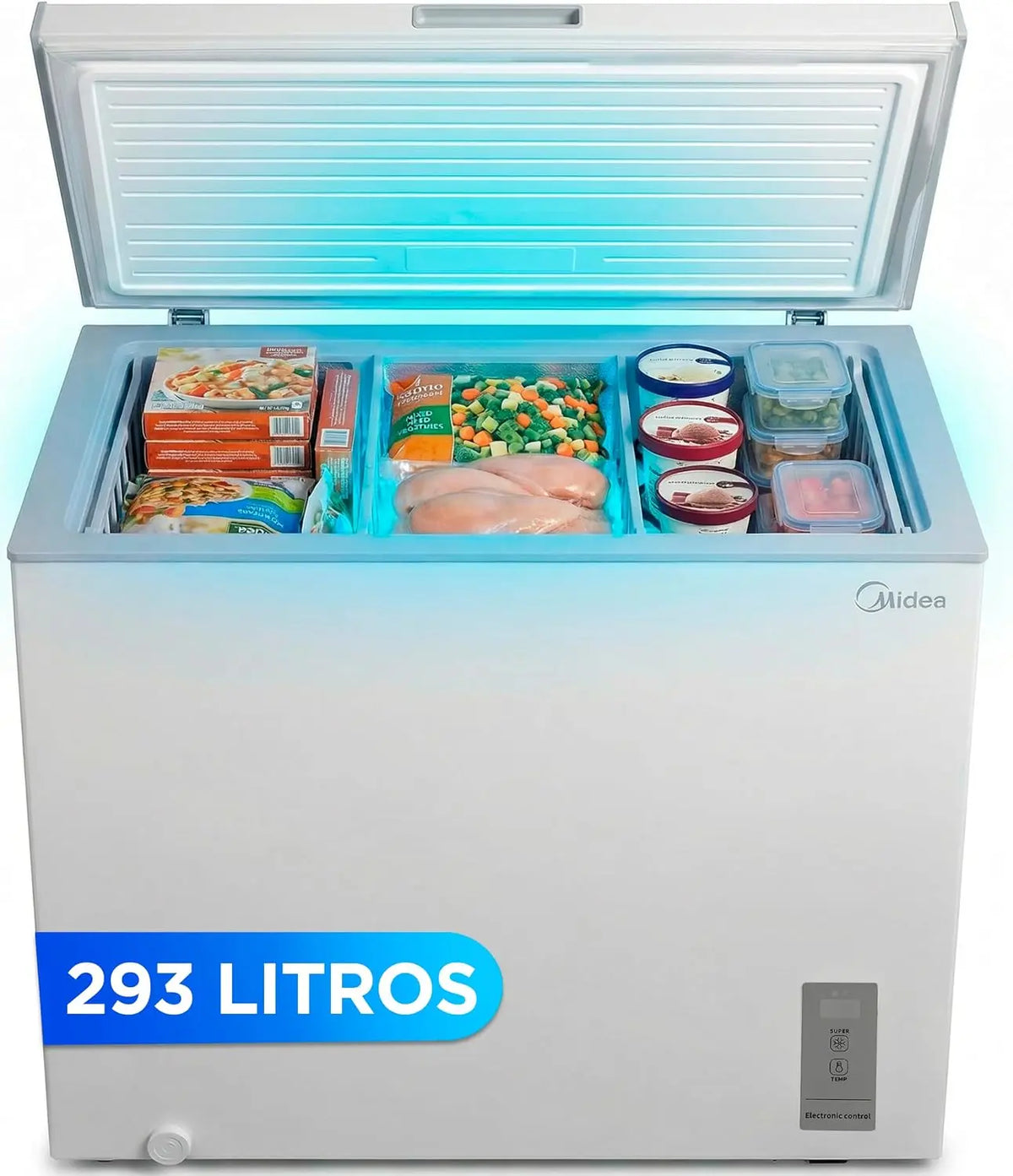 MIDEA Arcon Congelador Pequeño de 293L