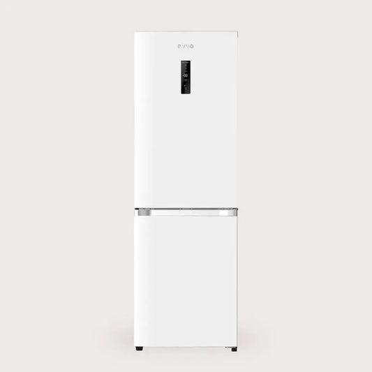 EVVO Frigorífico Combi F56, Frigorífico Combi sin escarcha 320L, Motor de velocidad variable, Clase Energética D, Nevera Combi con Congelador 109L