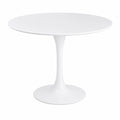 Mesa Redonda de Comedor Blanca de 90 cm