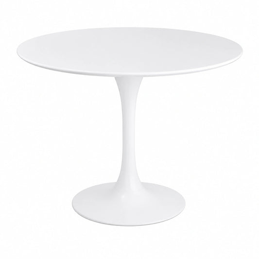 Mesa Redonda de Comedor Blanca de 90 cm