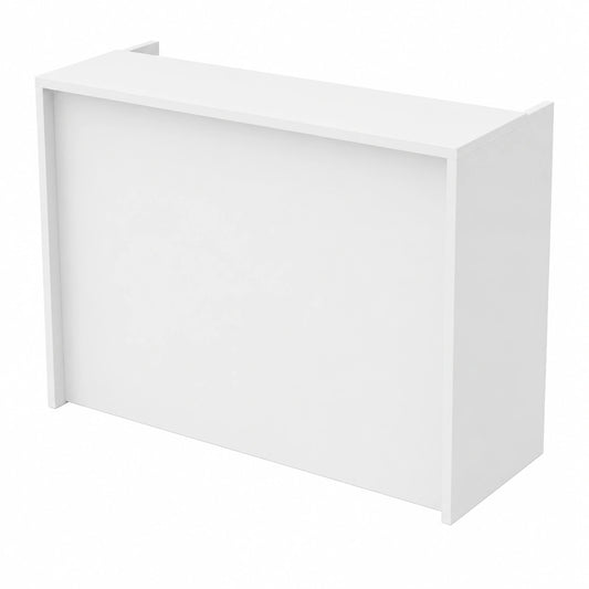 Mostrador de Recepción Blanco con Estantería 120x105x50cm