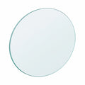 Tablero de Mesa Redondo de Vidrio Templado Transparente Ø50 cm, Duradero y Sin Montaje