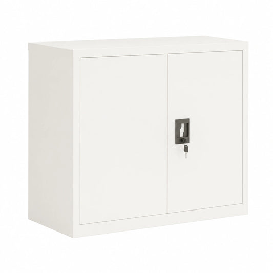 Gabinete de Archivo de Acero Blanco 90x40x70 cm para Oficina
