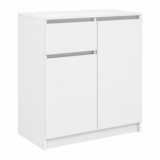 Buffet de Madera Blanca con Cajón 71x35x84 cm para Pasillo