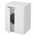 Armario para Lavadora Exterior de Resina, Blanco, 70x60x94 cm