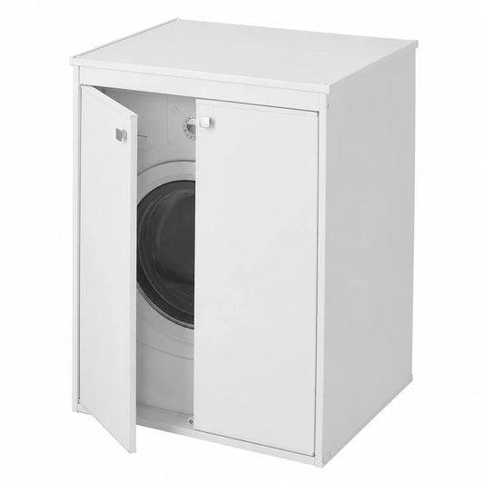 Armario para Lavadora Exterior de Resina, Blanco, 70x60x94 cm