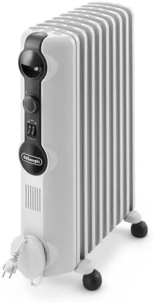 De'Longhi Radia S, Radiador de Aceite para Estancias de Hasta 60 m3, Calefactor Eléctrico con Termostato de Seguridad, 9 Aletas, Función Antiheladas