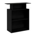 Mostrador de Recepción Negro de Madera 100x40x104 cm vidaXL