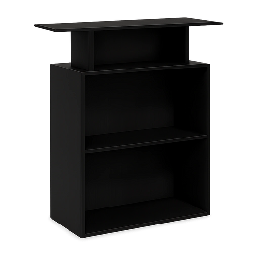 Mostrador de Recepción Negro de Madera 100x40x104 cm vidaXL