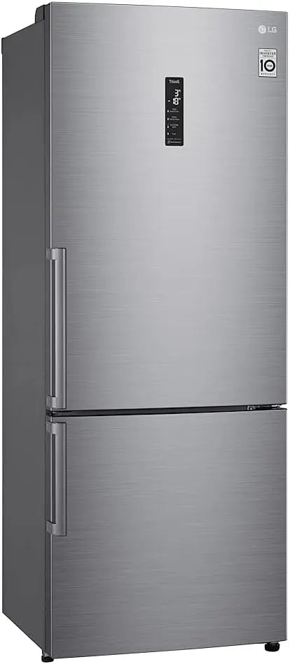 LG GBB567PZCMB Frigorífico Combi sin escarcha, Congelador, Compresor inteligente de velocidad variable, Inox Antihuellas, 499 l