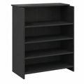 Mostrador de Recepción Moderno de Madera Roble y Negro 100x50x103,5 cm