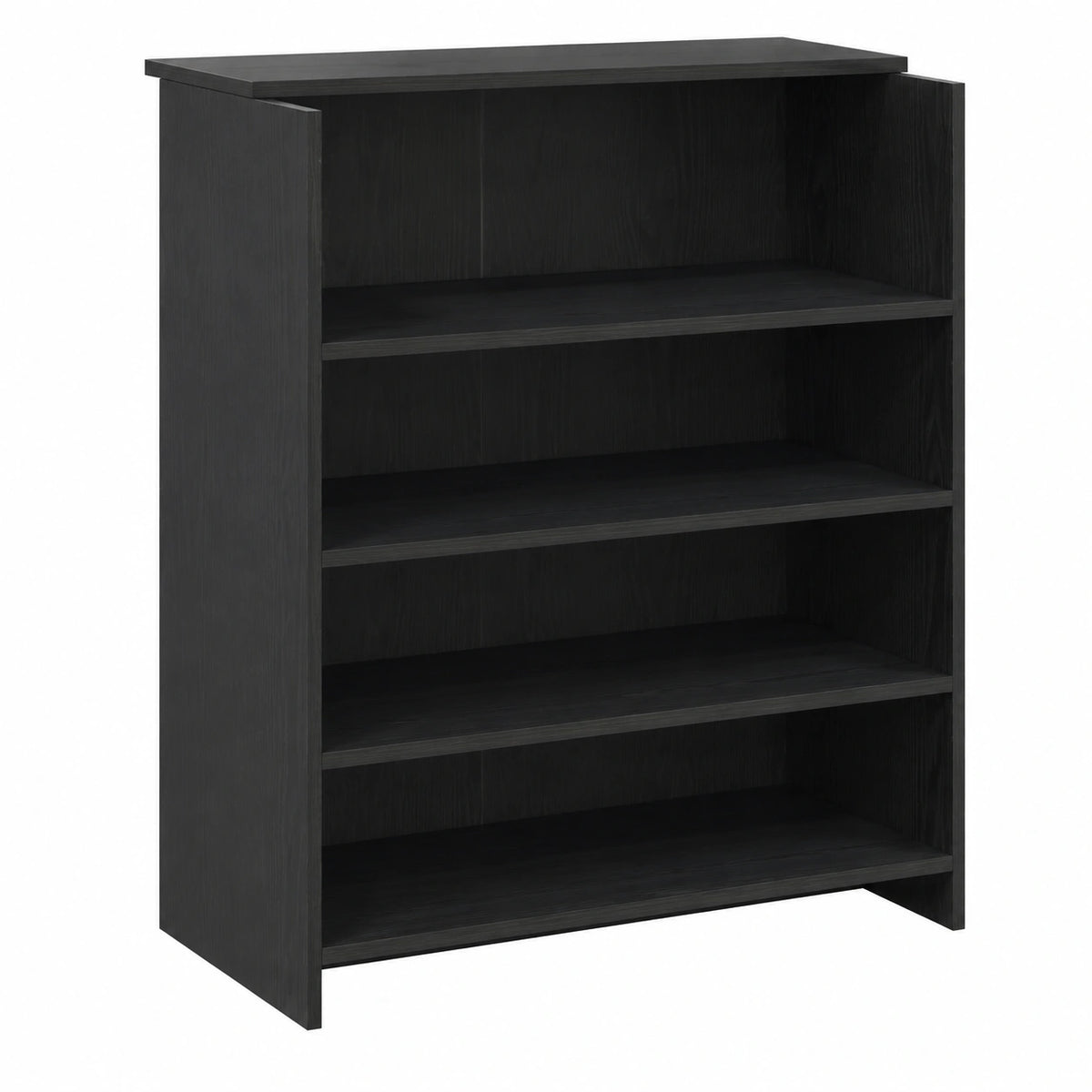 Mostrador de Recepción Moderno de Madera Roble y Negro 100x50x103,5 cm