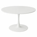 Mesa Redonda Moderna de 110 cm con Pedestal para Comedor