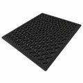 Alfombra Exterior Antideslizante Impermeable para Puerta y Jardín 61x91 cm Negro
