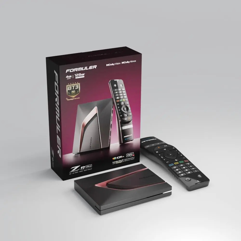 Formuler Z12 Ultra, Reproductor multimedia de transmisión 4K, Android 12, Dolby Vision, Dolby Atmos, HDR10+, Gigabit LAN, WiFi 6E, 4 GB de RAM