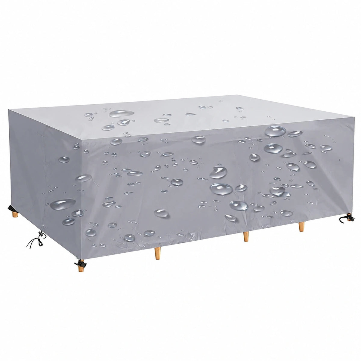 Cubierta Impermeable para Mesa de Jardín Rectangular, Anti-UV y Resistente al Polvo, 200x100x75 cm