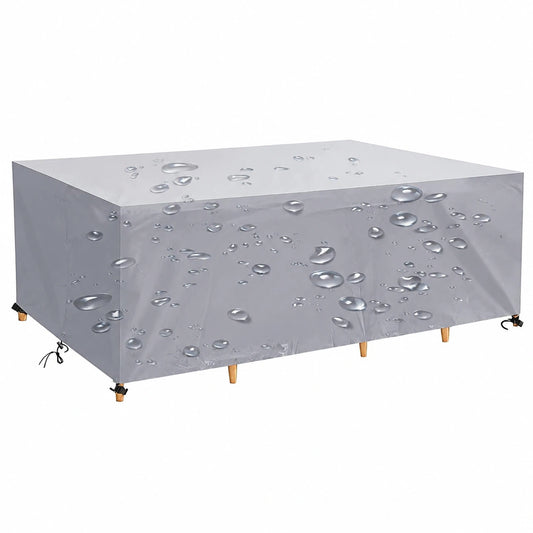 Cubierta Impermeable para Mesa de Jardín Rectangular, Anti-UV y Resistente al Polvo, 200x100x75 cm