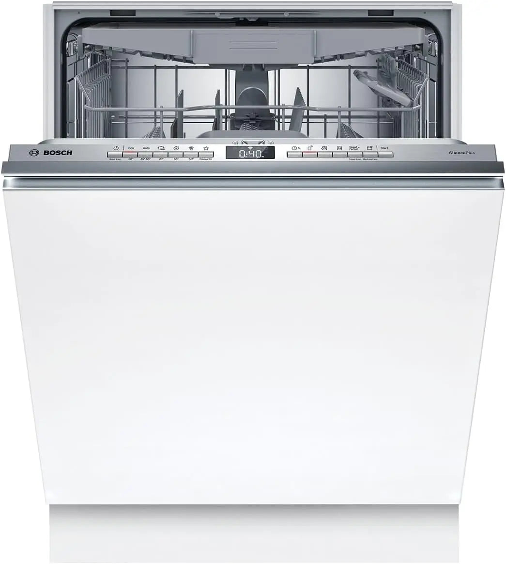 Bosch SMV4EVX08E, Serie 4, lavavajillas inteligente totalmente integrado, 60 cm, cajón para cubiertos, lavavajillas con asistente de programa