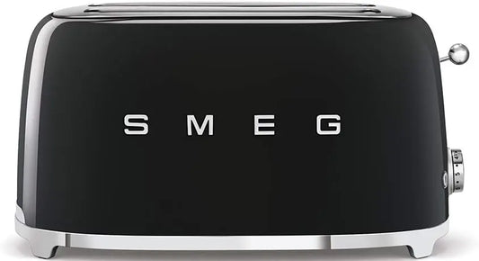 SMEG Tostador TSF02BLEU, 1500 W, Acero, Negro