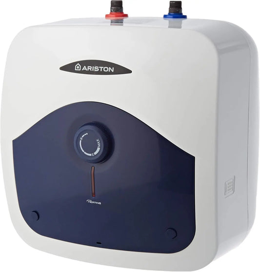 Ariston, Calentador de agua eléctrico de 10 litros, debajo del fregadero, blanco, Clase energética B
