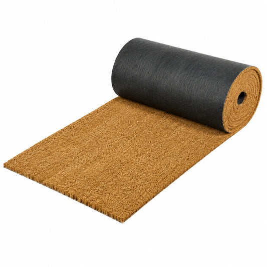 Felpudo de Coco 150x100cm con Base Antideslizante para Interior y Exterior