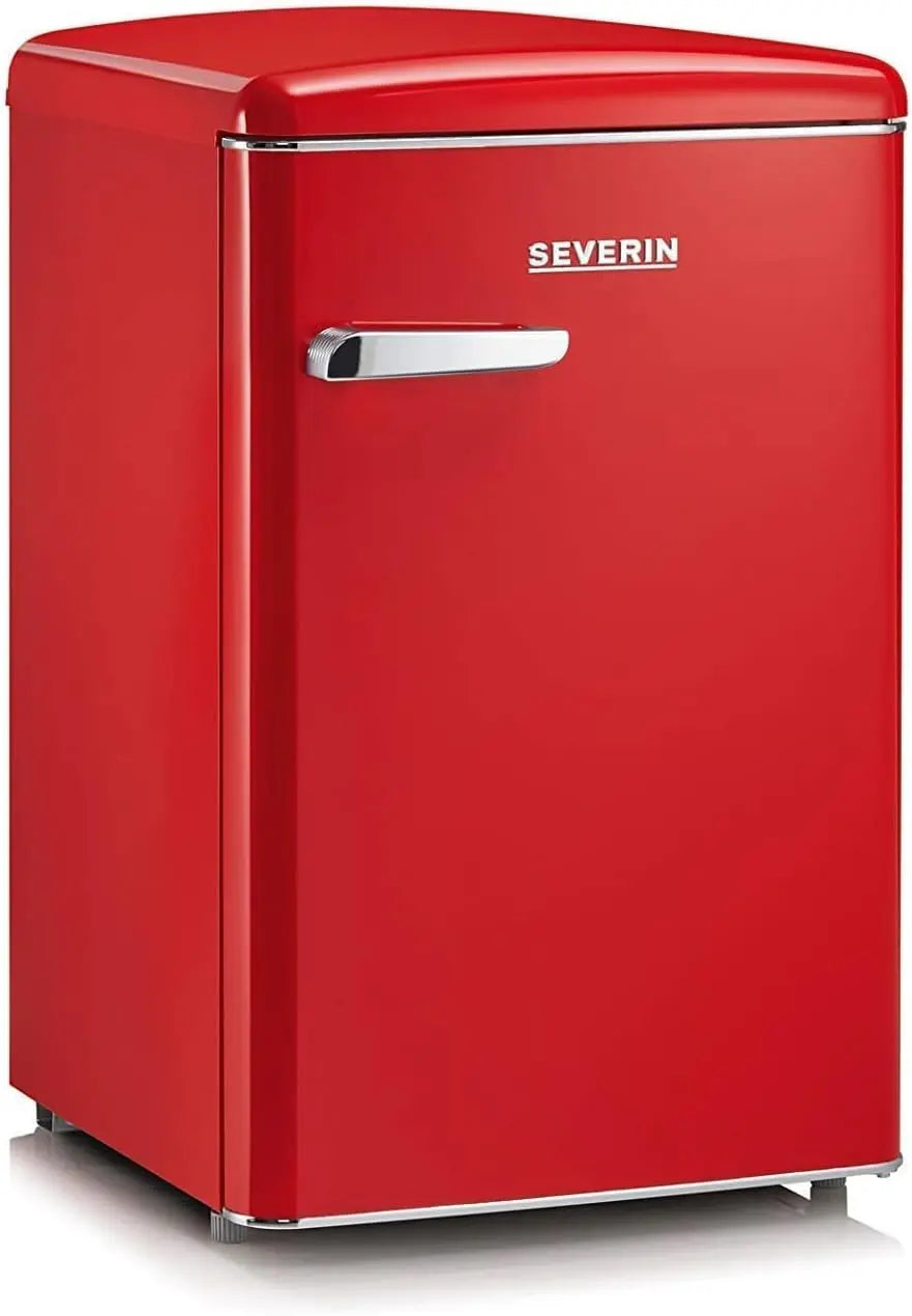Retro mesa frigorífico, 108L, rojo