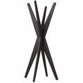 Perchero de Pie Emma de Madera Negra, Diseño Moderno, Hecho en Italia
