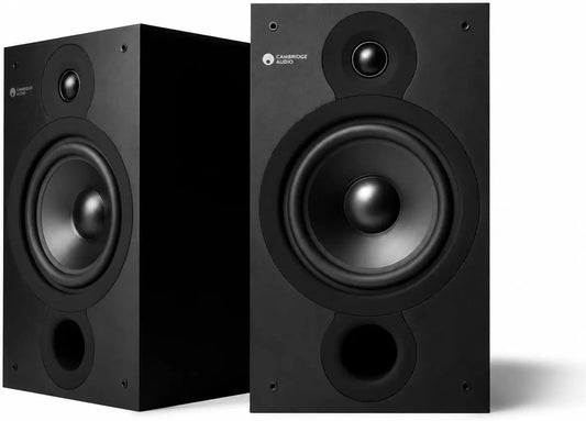 Cambridge Audio SX60, Par de Altavoces pasivos con Cable para Sistema de Cine en casa o HiFi, Negro Mate