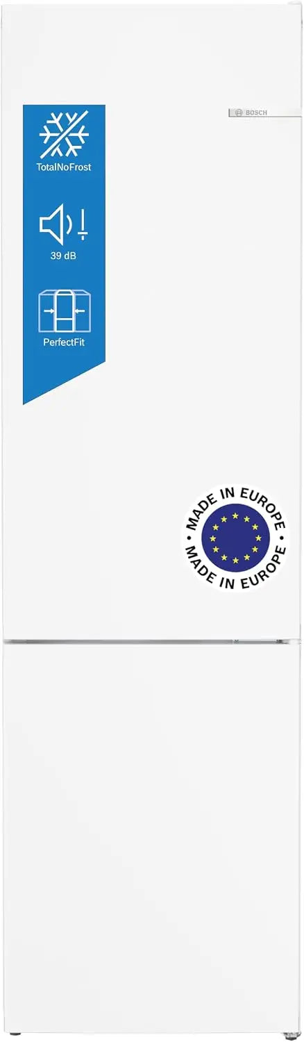 Bosch, Frigorífico Combi, Serie 4, 60 cm, Total NoFrost, blanco, KGN39VWEB