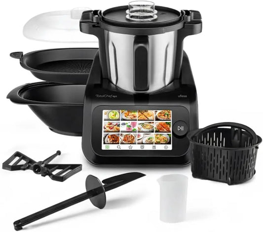 Ufesa TotalChef RK6 Robot de Cocina Multifunción Inteligente, Pantalla Digital 7', WIFI, 30 Funciones, Jarra Acero Inox, Capacidad Máxima 3, 5L