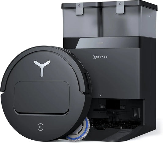 ECOVACS T50 Pro Omni Gen2 Robot Aspirador y fregasuelos, 15000 Pa, adición automática de solución de Limpieza, fregona con Agua Caliente a 75 °C