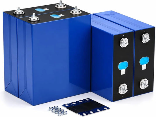 Eve MB31 LiFePO4, Lote de 4 celdas recargables (3, 2 V, 314 Ah, celdas prismáticas cuadradas para batería DIY con pernos M6