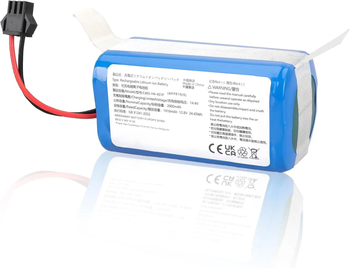 2000mAh 12, 8V Batería Compatible con Lefant M210, M210 Pro, M210P, M210B, M213 y M213S Robot Aspirador, Batería Repuesto Recargable