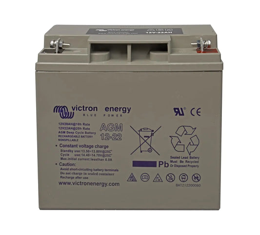 Victron Energy AGM 12-Voltios 22Ah Batería de Ciclo Profundo