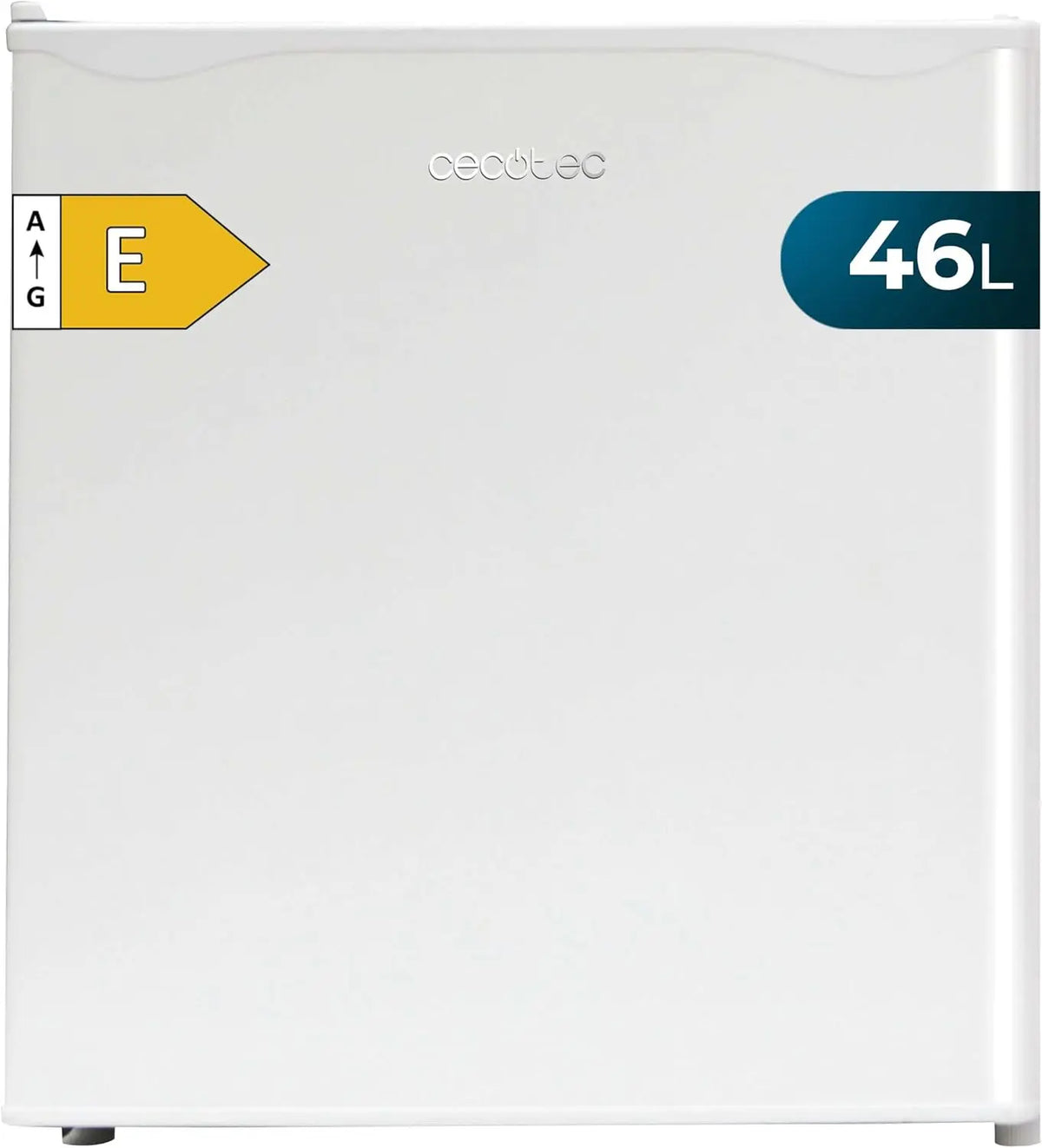 Cecotec Nevera Pequeña Frigorífico Mini Minibar 46L GrandCooler 20000 SilentCompress blanco E. Altura 48, 7cm, 48 cm de Ancho, Bajo Consumo, Blanco